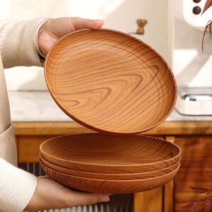 4 piece wooden plate
